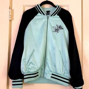 Disney Little Mermaid Ariel bomber zip up jacket